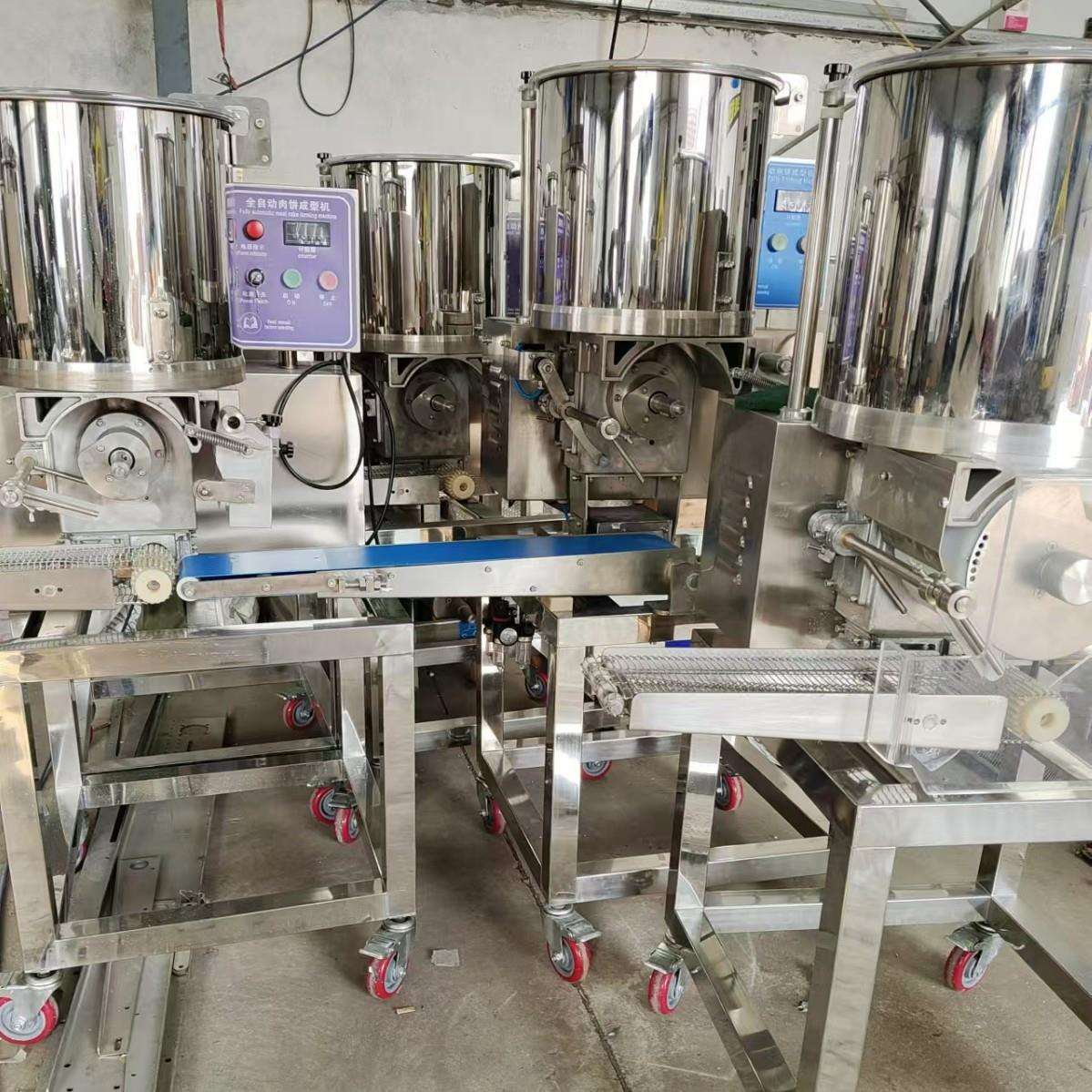 商用圆形肉饼成型机 全自动汉堡肉饼压饼设备 米粉土豆饼定型设备