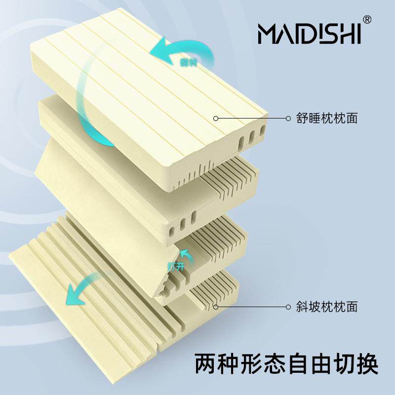 亚马逊太空记忆棉可折叠方形长枕头 护颈椎 慢回弹低枕芯家用靠枕