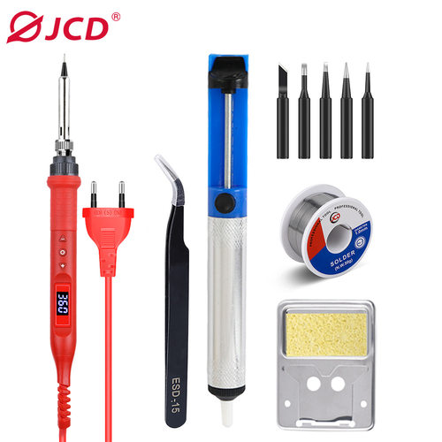 JCD 焊接工具套装 908U电烙铁吸锡器焊锡丝 学生家用电子电工维修