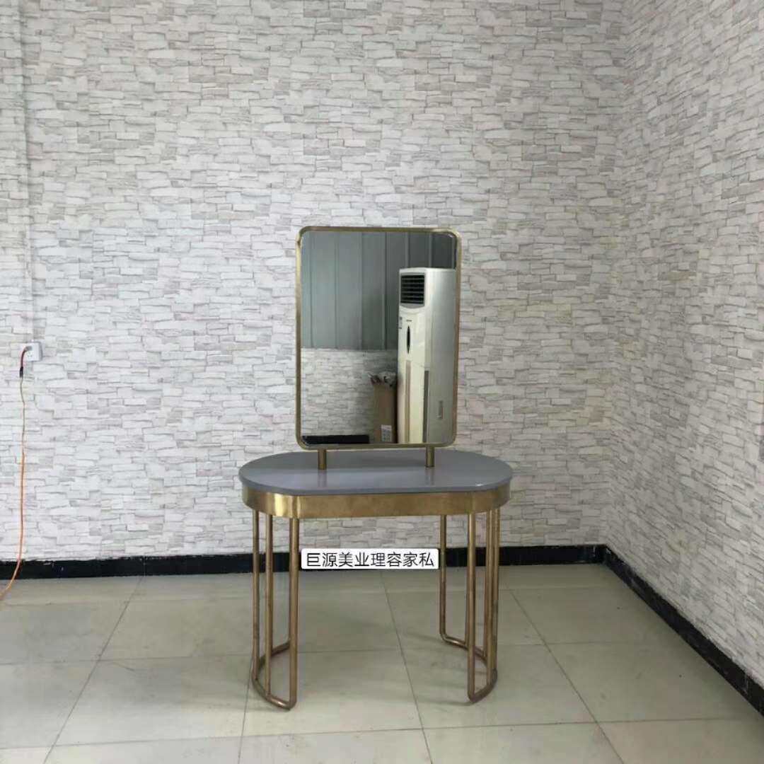 理发店不锈钢洗头床发廊专用半躺冲头床复古陶瓷盆冲水平躺床镜台