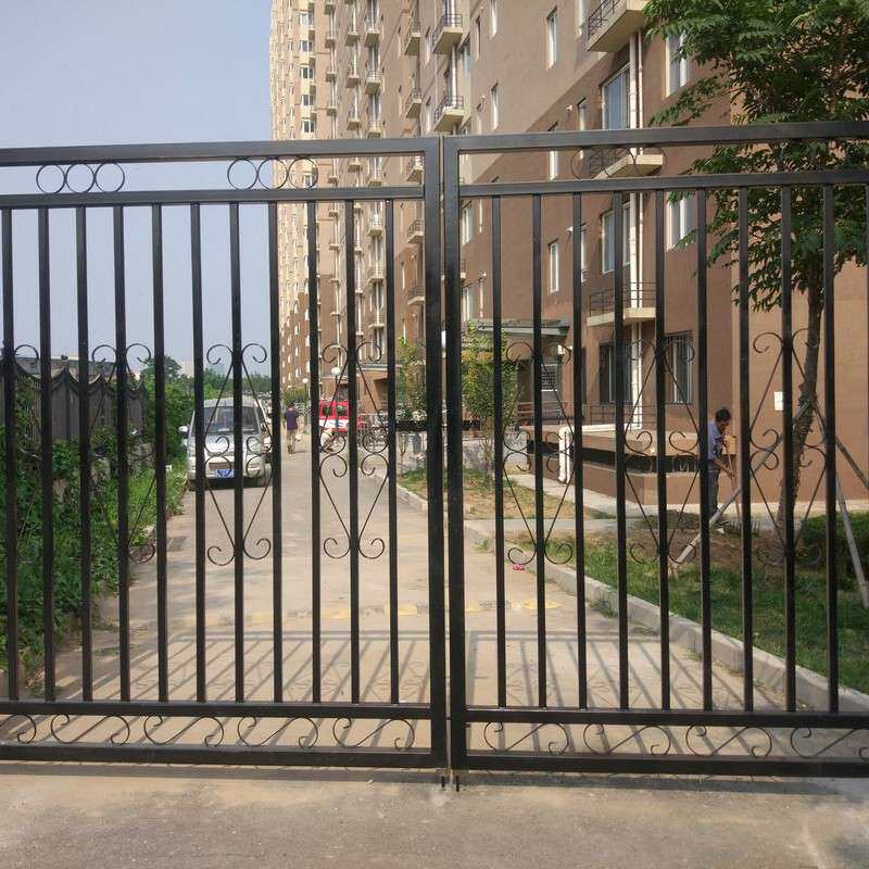 北京工厂铁艺大门铝艺大门农村自建房别墅大门户外不锈钢园艺大门