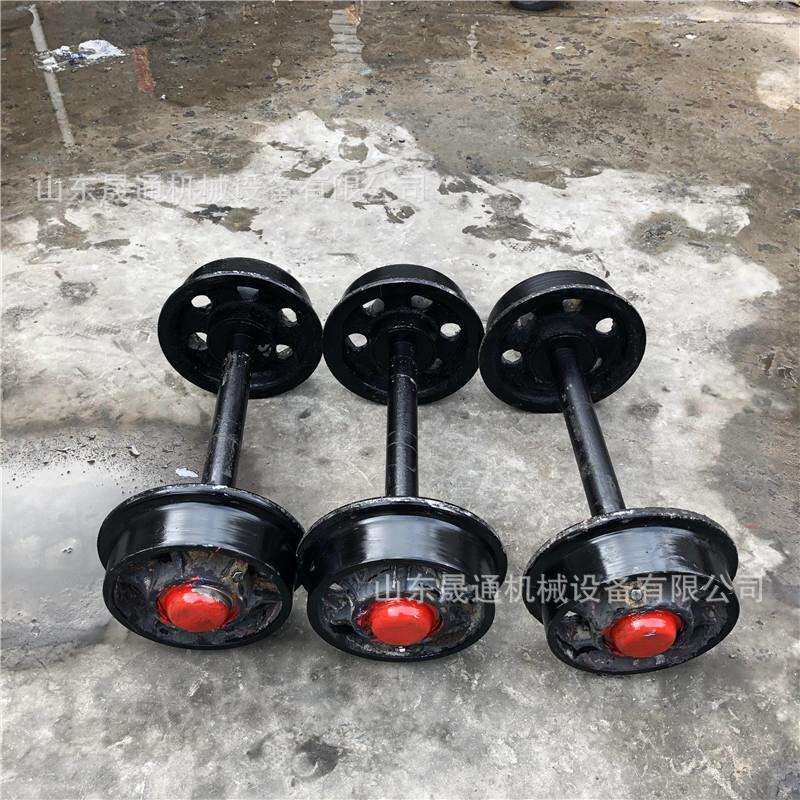 实心矿车轮对300/600/900轨距轮对煤矿井下运输单轮铸钢轨道轮