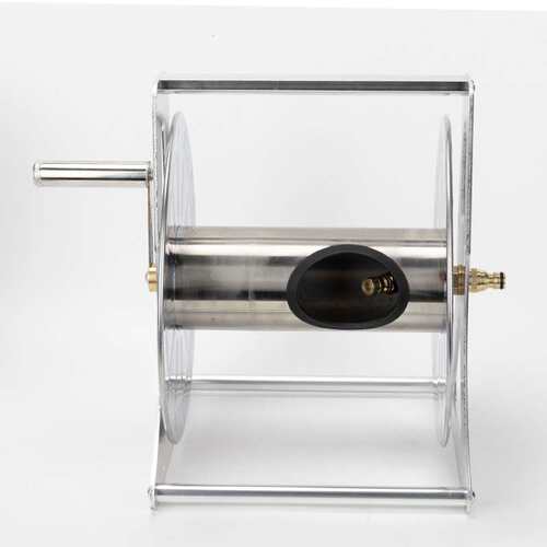 B60金属不锈钢水管车架洗车浇花水管收纳架卷管器洗车水管收纳架