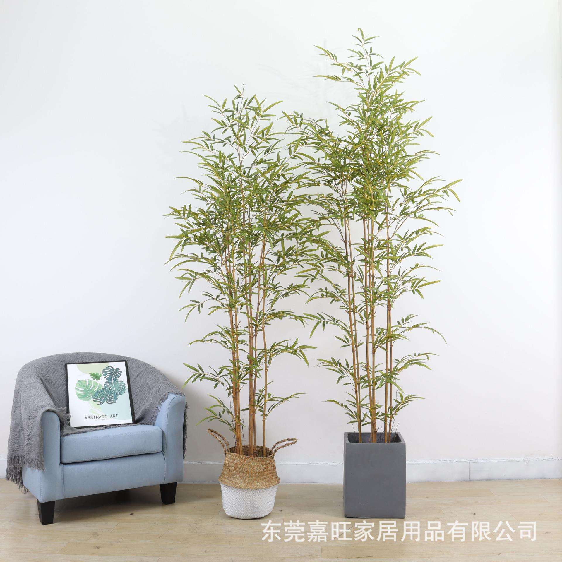人造假仿真迷你竹子绿植物中式隔断庭院盆景室内落地盆栽装饰摆件