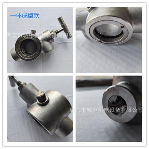 不锈钢GZQ25给油指示器内螺纹G3/8连接透明视窗钢化玻璃流油指示