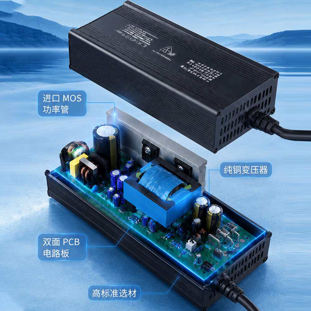 电动三轮车四轮车充电器48V60V72V12A15A18A新能源汽车充电机