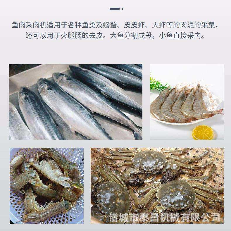 鱼肉采肉机螃蟹采肉机鱼肉脱刺机器去鱼骨肉分离机挤鱼肉机鱼糜机