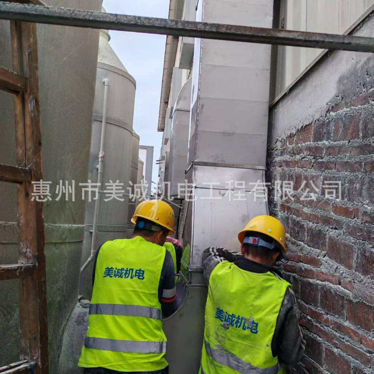 惠州方形排风管 不锈钢直管 工厂通风管道美诚机电风管厂