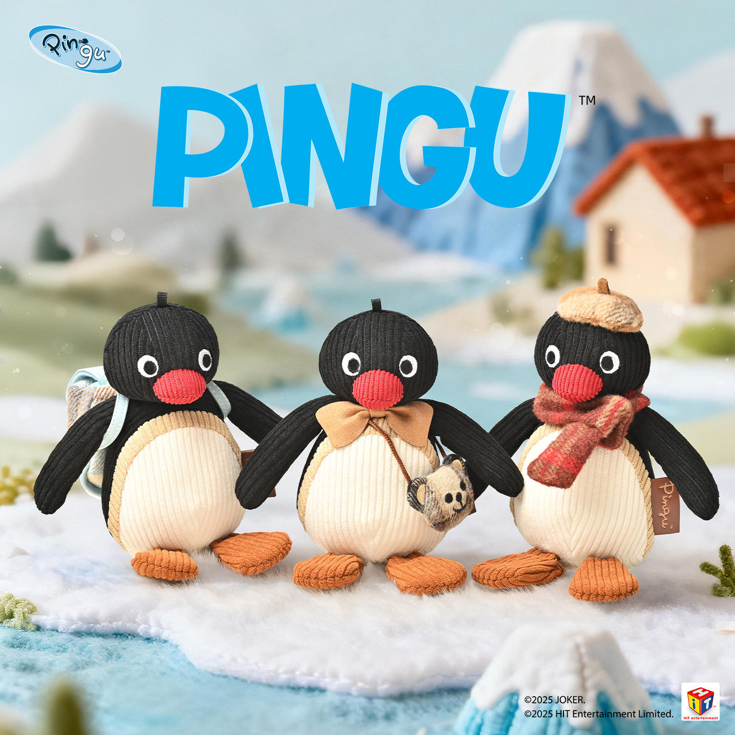 山莫pingu企鹅复古毛绒挂件送礼图片