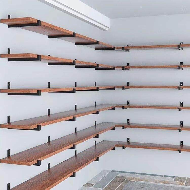 客厅简约的现代原木挂墙电视柜整块实木悬挂一字隔板卧室上墙木板