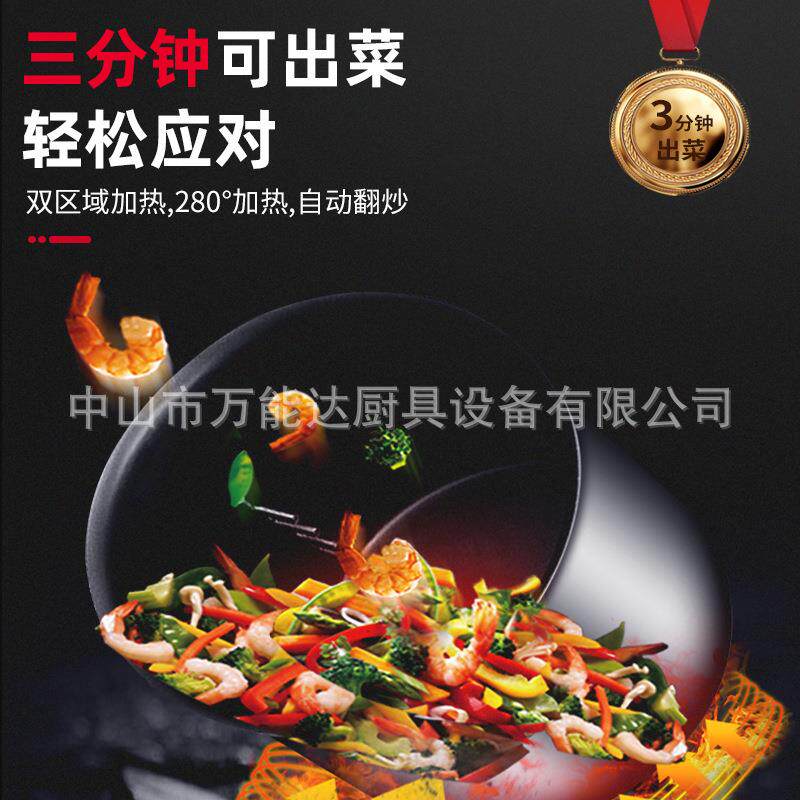 炒菜机商用全自动食堂酒店大型滚筒智能炒饭机器人神器电加热