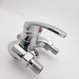 锌合金三角淋浴器明装冷热混水开关墙上淋浴阀水龙头分水阀混水阀