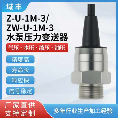 谱罗顿E03变频增压水泵压力传感器变送器Z-U-1M-3/ZW-U-1