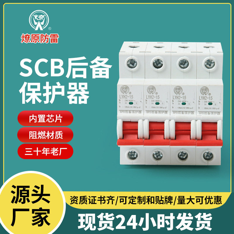 LYH2-15SCB电源后备保护器批发4P15kA前置开关电流迅速分断器