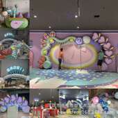 门头拱门造型玻璃钢纤维商业美陈园林景区幼儿园室内打卡雕塑摆件