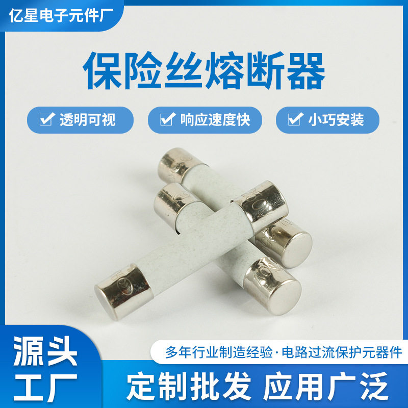 100pcs盒装 玻璃保险丝 电流保险丝厂家供应 保险丝熔断器
