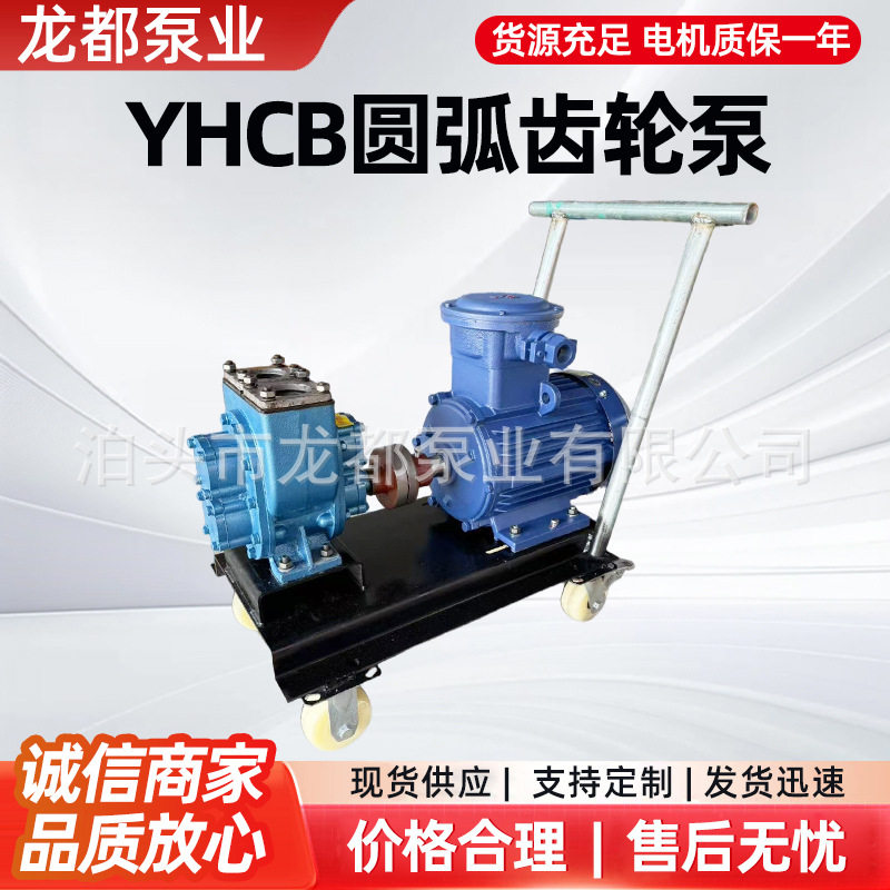厂家供应YHCB圆弧齿轮油泵汽油卸车泵抽粪用圆弧不锈钢齿轮泵