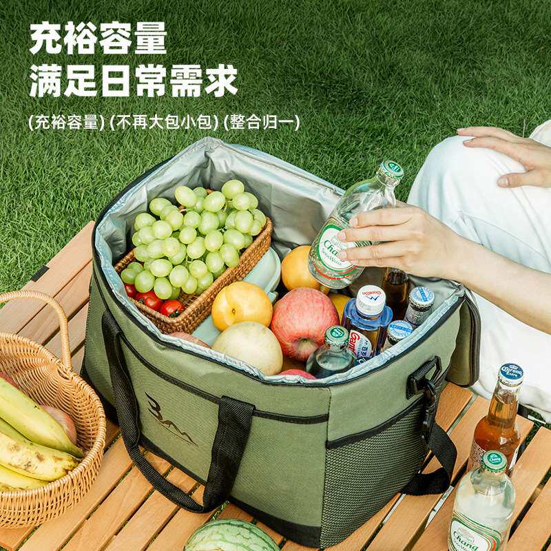 保温袋铝箔加厚手提饭盒袋子上班族大容量野餐防水隔热冷藏便当袋