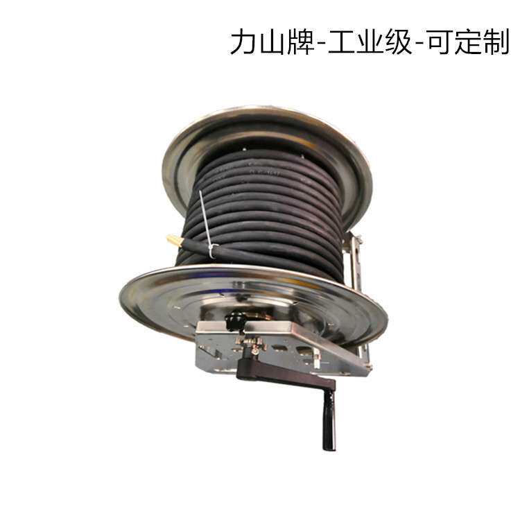 电缆卷筒手摇绕线滑环12路卷盘 力山起重工业防爆自动卷线器380v