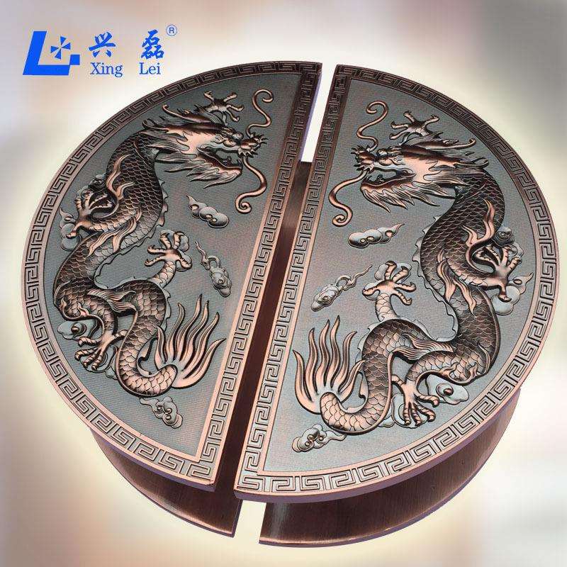 厂家直销玻璃门拉手豪华酒店大拉手别墅复古中式半圆青古铜大拉手