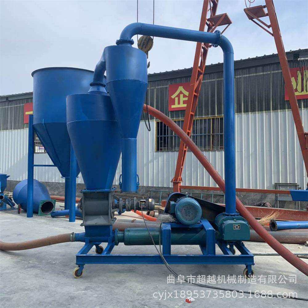 家用小型软管粮食输送机粉料炭黑装罐无尘气力输送机粉煤灰卸船机