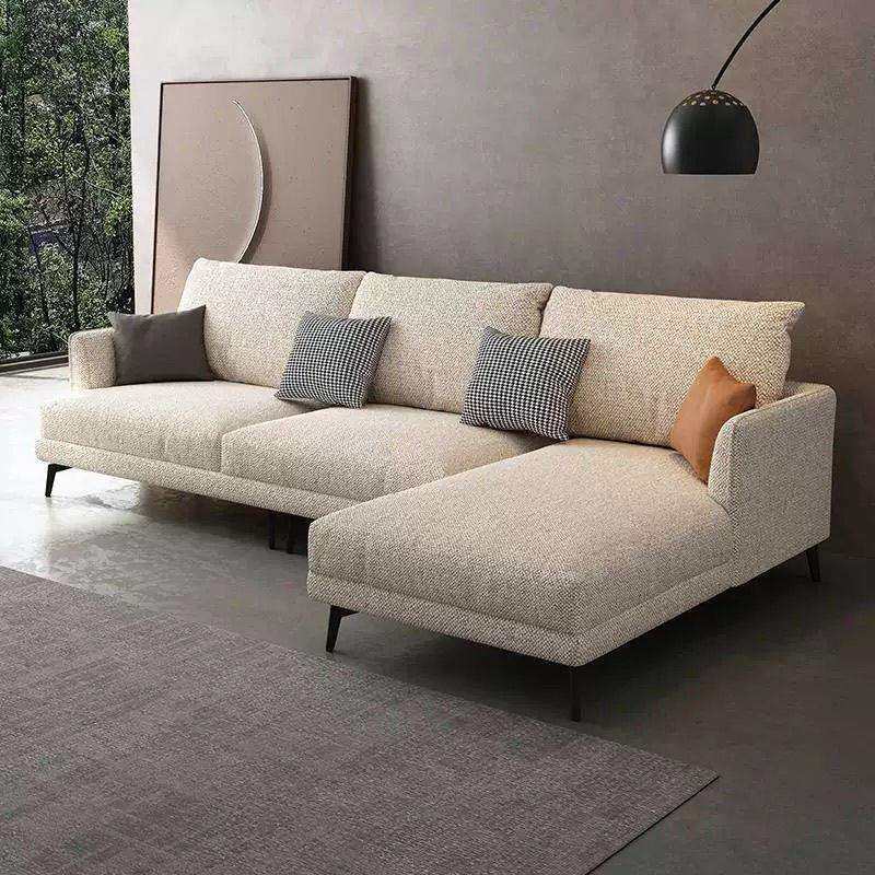 新款可拆洗棉麻布艺沙发小户型现代简约客厅三人位直排防猫抓沙发