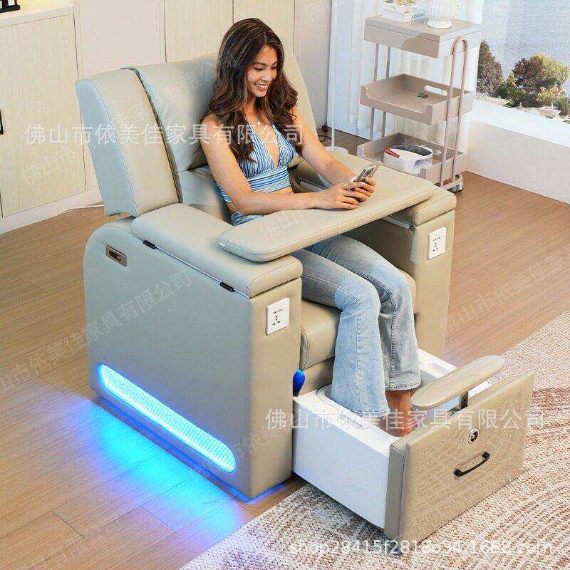 美甲沙发影院式电动美甲沙发椅头等太空舱沙发ai按摩洗脚足浴沙发