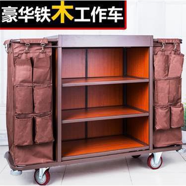 布草车客房服务车推拉收纳车清扫卫生清洁工具车清洁布小型不锈钢
