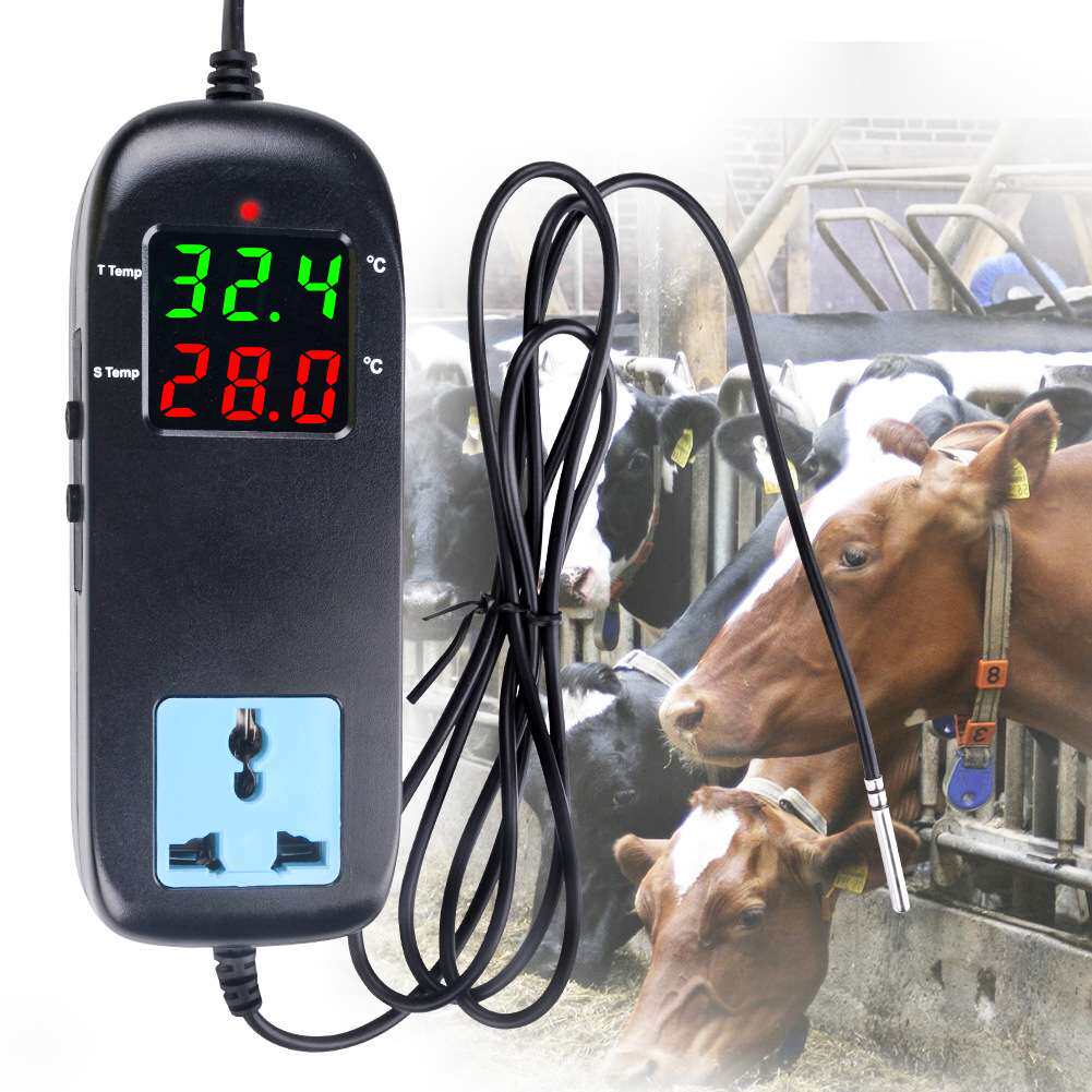 数显智能电子温控器 MH-2000 带电源线温控器 温度显示器