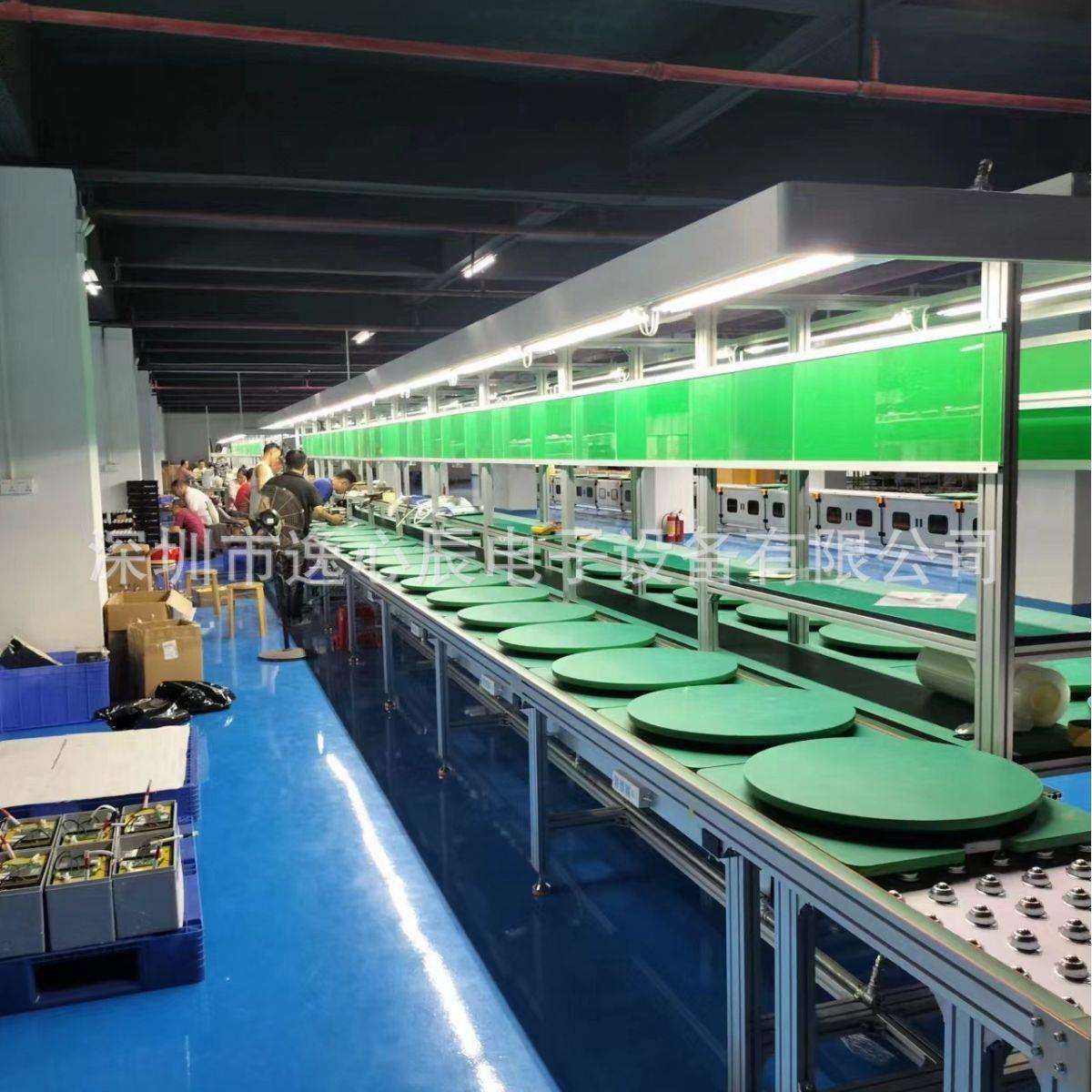 杭州传送线46系大圆柱电池生产厂家电动打蛋器组装线左右循环输送
