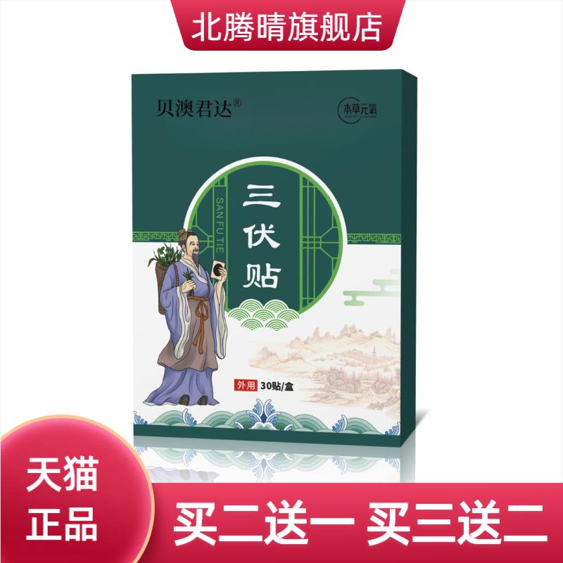 贝澳君达艾草三伏温灸贴带穴位图