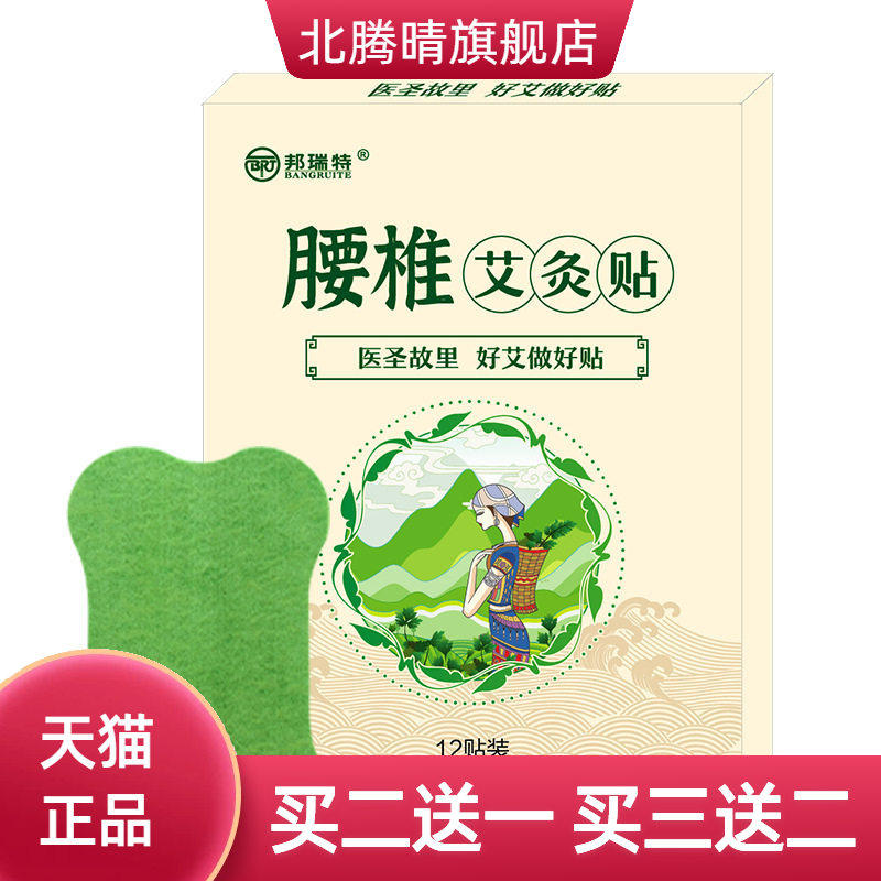 邦瑞特腰椎艾灸贴一盒12贴装