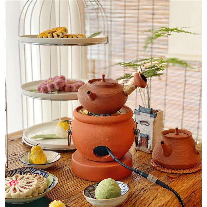 潮汕电陶炉 静音智能煮茶炉陶壶砂铫壶煮茶 电炉丝工夫茶风炉茶炉