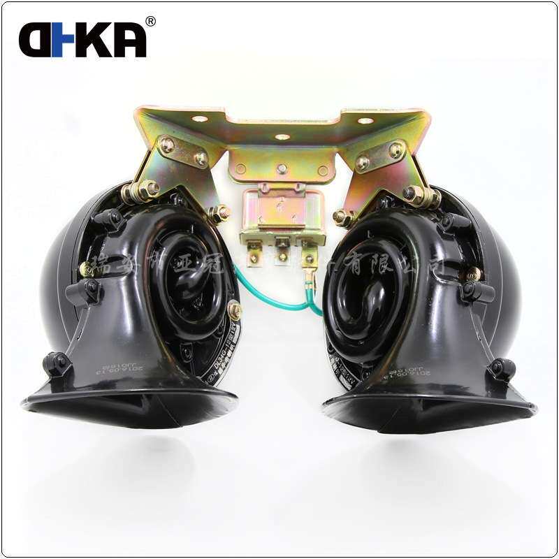 DHKA亚冠-AS031现货 大蜗牛带架电喇叭汽车电喇叭24V双音蜗牛喇叭