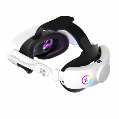 新款meta quest3/3s头戴LED呼吸灯22w快充quest3s一键伸缩VR配件