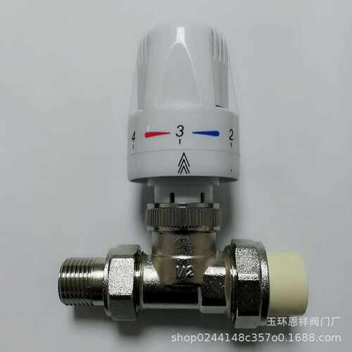 阀门三通温控阀  PP-R散热器自动恒温控阀直式地暖智能恒温阀