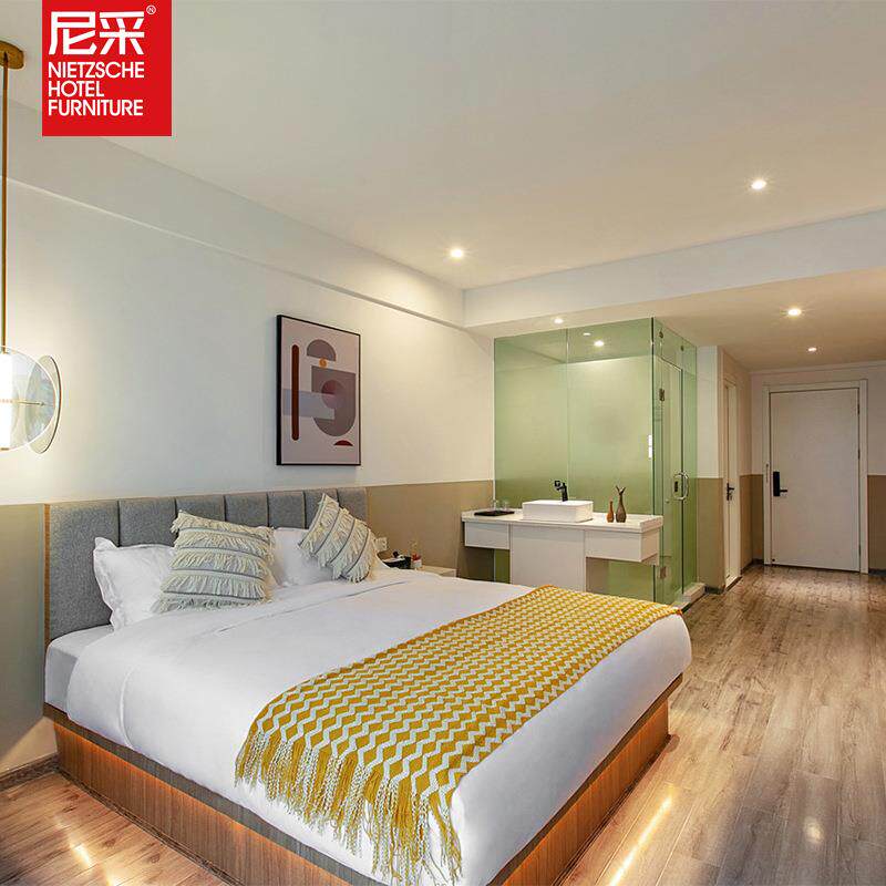 长沙栖悦星级酒店客房公区床餐椅沙发 电视柜 整套 酒店家具