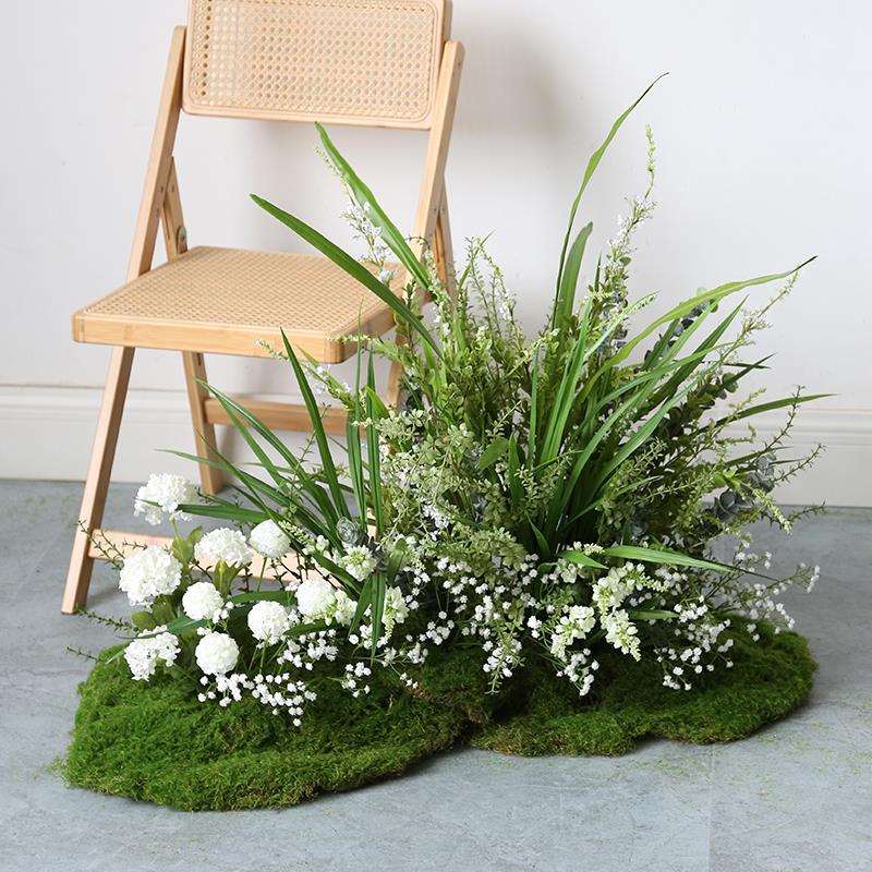 仿真草丛绿植造景摆件室内软装花草植物橱窗摄影花艺仿生苔藓插花