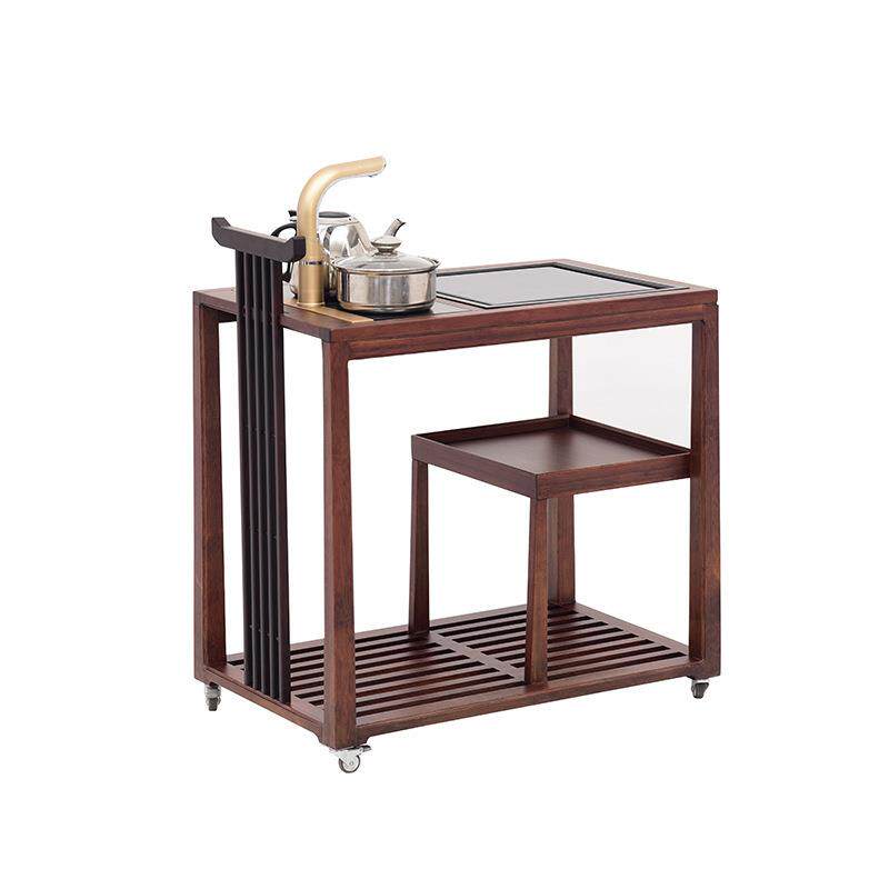 竹制移动茶车茶台边柜家用小茶桌一体茶盘中式简约茶具套装茶水柜