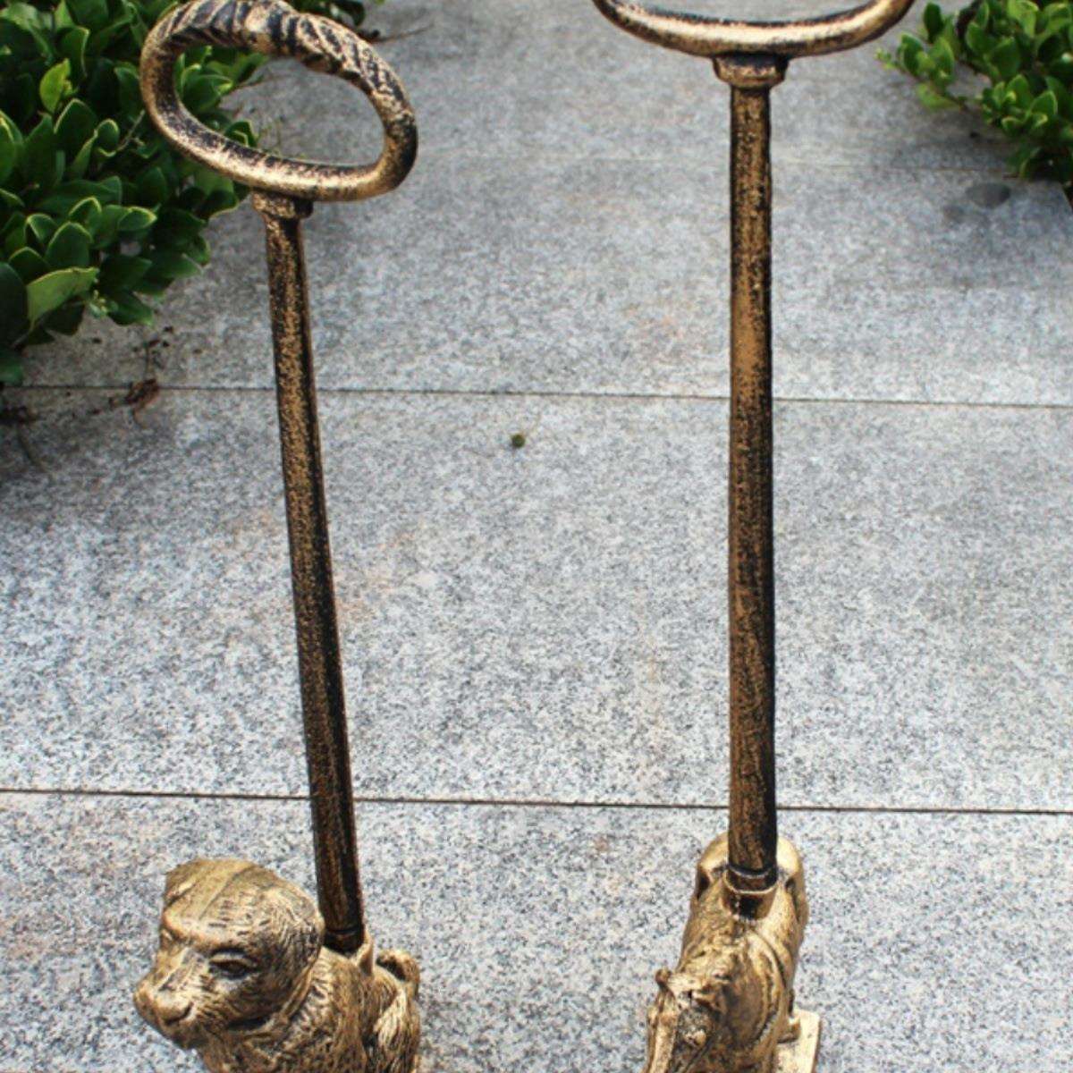 铸铁艺门卡小狗顶门器免打孔防撞创意门挡阻门器防风门塞门档