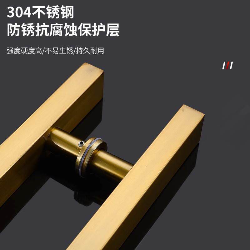 玻璃门拉手不锈钢大拉手方管黑色割草机/草坪机