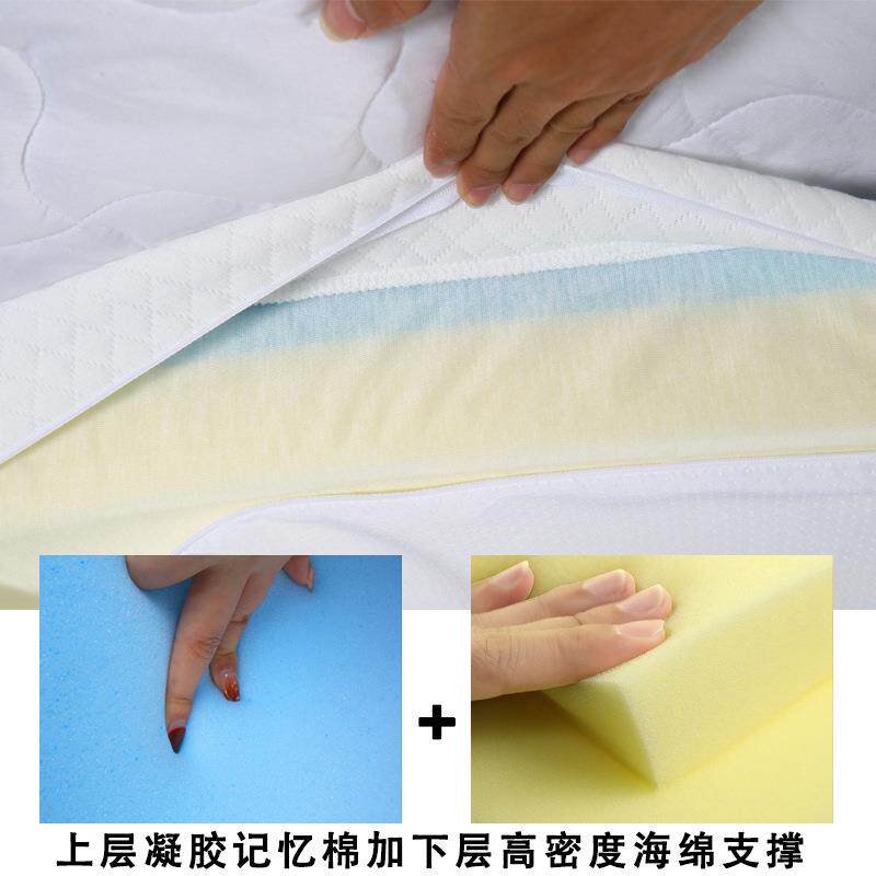 跨境三折折叠床垫海绵榻榻米软垫午休垫零压慢回弹凝胶记忆棉床垫