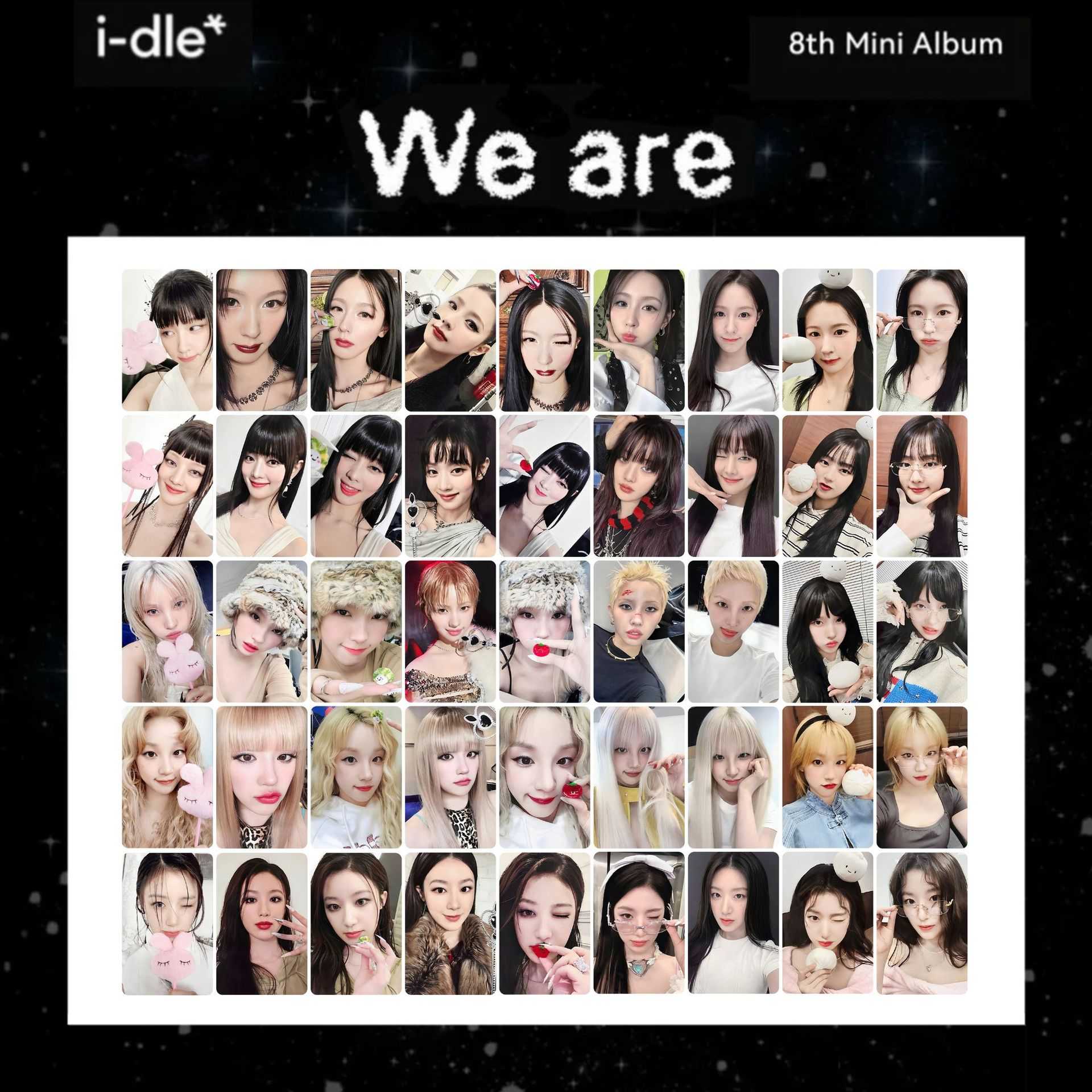 idle第八张迷你专辑《We are》特典卡田小娟宋雨琦叶舒华minnie图片