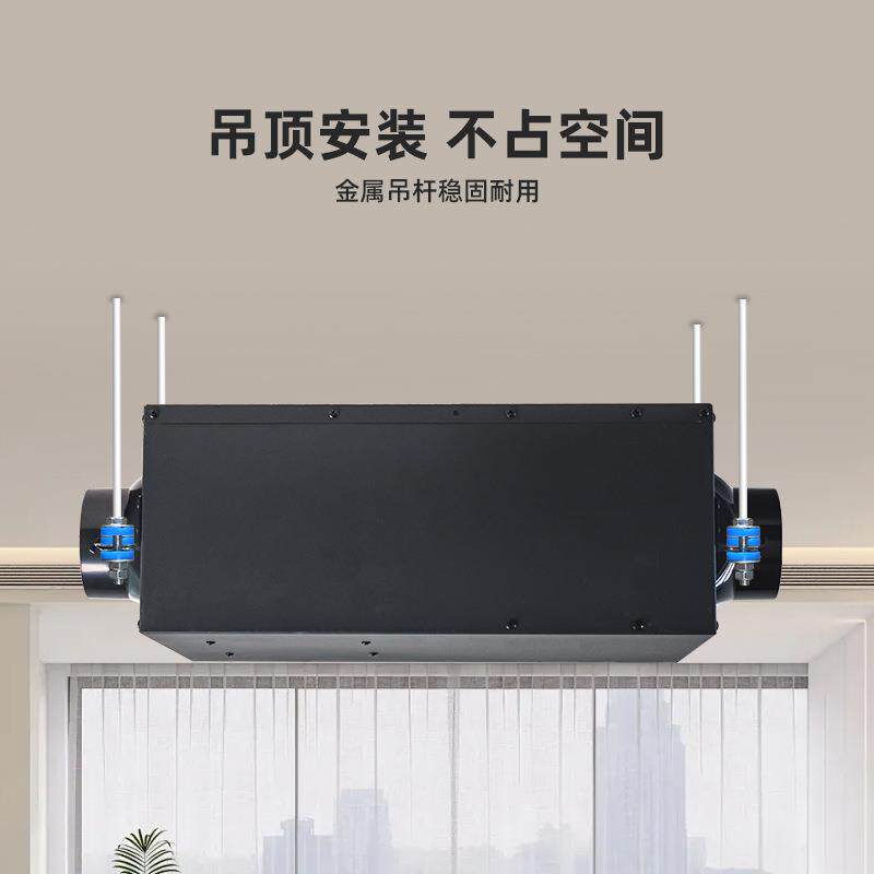 新风系统管道送风排气商用带过滤除霾换气机滤芯赫迈净化器