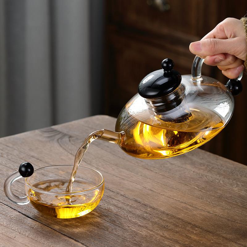 花茶壶套装英式煮下午茶水果茶具耐热玻璃杯子北欧风格轻奢养生壶图片