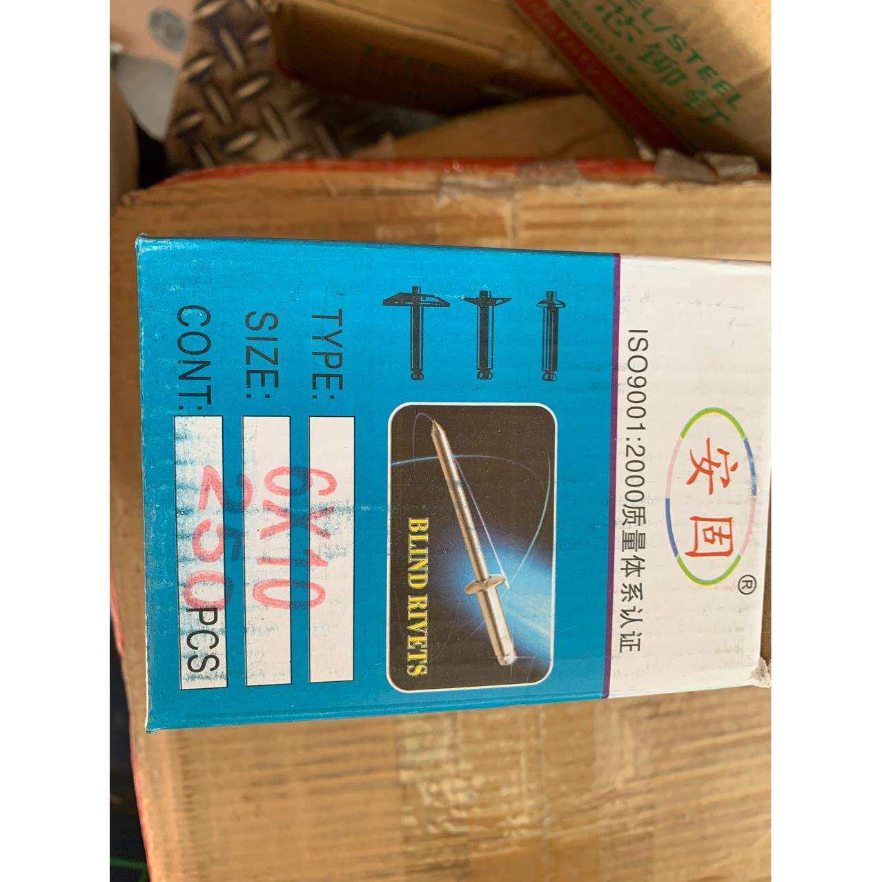 M6*10半钢开口型抽芯铆钉 304不锈钢拉钉 加大圆头拉铆螺钉