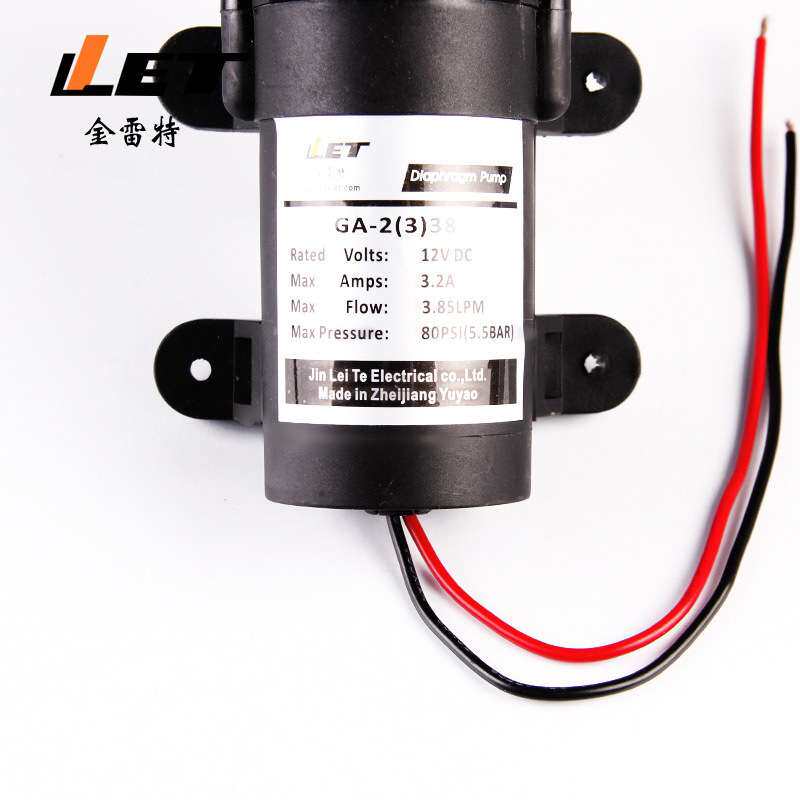 GA-2(3)38 微型电动隔膜泵12V 24V 洗车泵 微型隔膜泵
