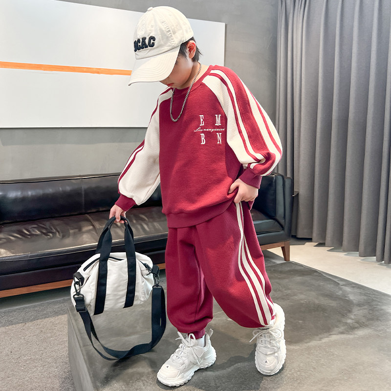 男童套装春款2026新款中大童套装