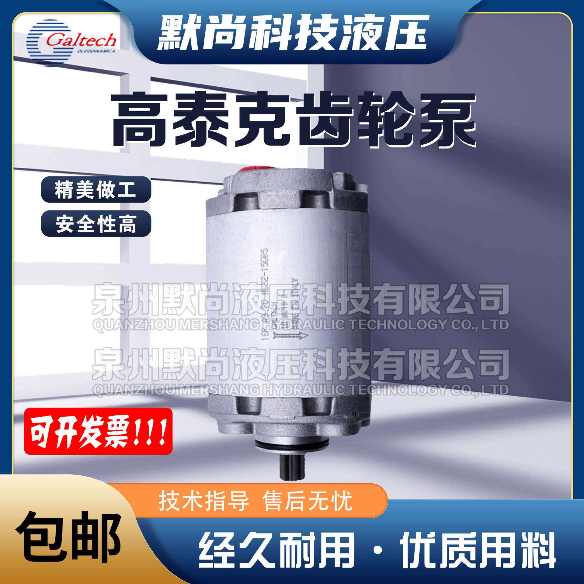 高泰克Galtech齿轮油泵1SM-A-009-D-EUR-H-N-10-0-G液压泵齿轮泵
