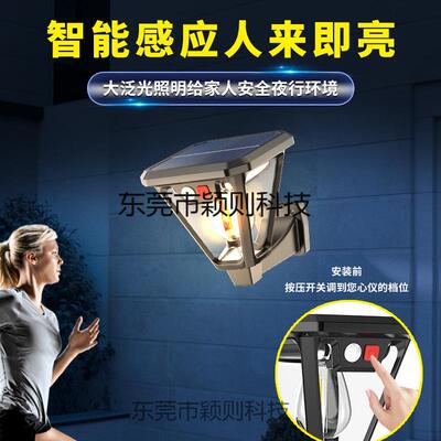太阳能照明灯户外庭院灯路灯坪地插灯感应钨丝灯家用太阳能壁灯